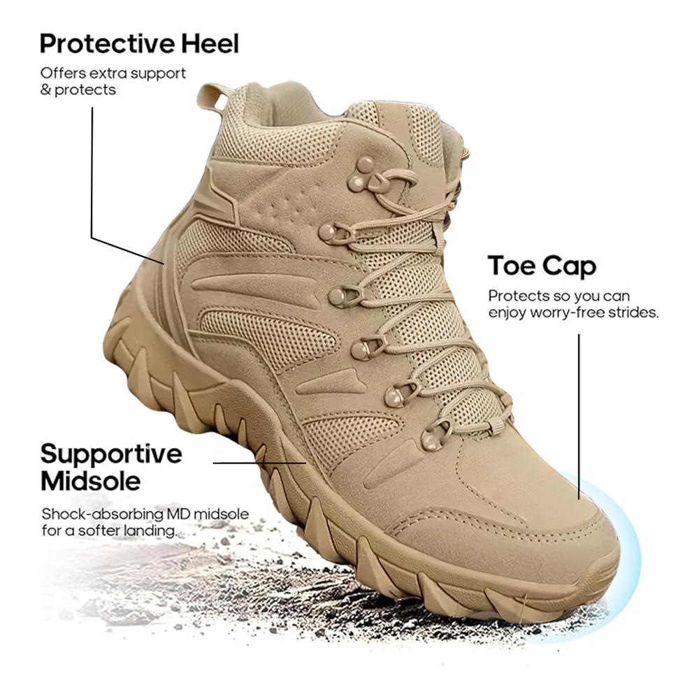 Flash sale 50% 🏆 Best-Selling Men’s Shoes - Men's Tactical Mid Top Hiking Boots